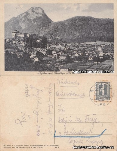 Ansichtskarte kufstein - ansichtskarte,