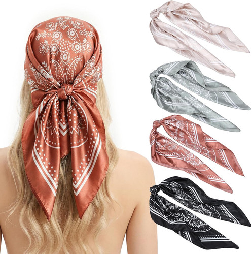 Quadratische satin schals - quadratische, satin-schals