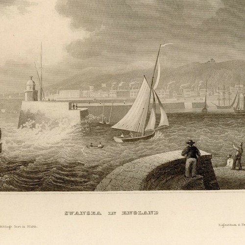 England wales swansea - wales, hafen