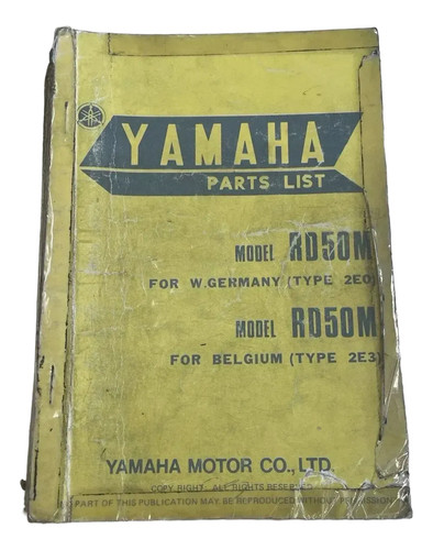 Yamaha rd50m teile katalog - rd50m, teile-katalog