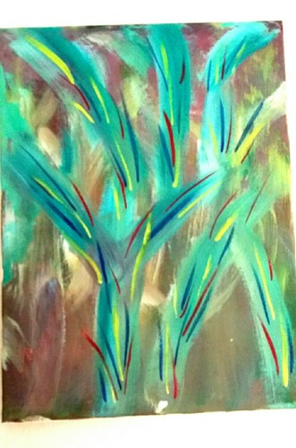 Acryl bild auf leinwand 5 - acryl, 29,5