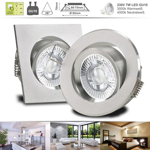 Led decken einbaustrahler set - led,