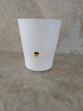 Hoher weißer Übertopf 15 cm