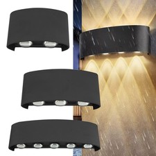 LED Wandleuchte Wandlampe Innen Außen Strahler lampe Up Down 10W 8W 6W 4W IP65