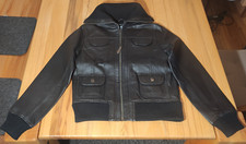 Lederjacke in Schwarz für