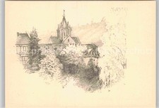 Bebenhausen Tuebingen Schloss Federzeichnung Elsbeth Stockmayer