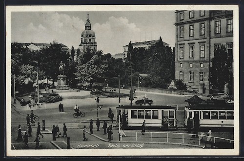 Ansichtskarte darmstadt - ansichtskarte,