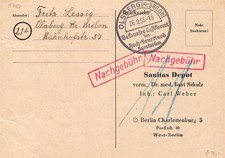 133880) 8787 Olsberg, Werbestempel Hoch-Sauerland, Nachgebühr-Karte