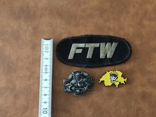 FTW Biker Patch Pins Old