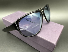 Prada Sonnenbrille SPR17 A 60 2AF-3G1 -hellblaue Gläser-Gradient -Made in Italy