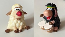 2 x Ü-Ei Figur -Gute Schafe wilde Schafe + Mega Maus + 8 x Ü-Ei Figur-unbespielt