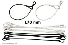 Stahlschlaufen zwei Ösen L=170mm für Sicherungsetiketten Warensicherung Lanyard
