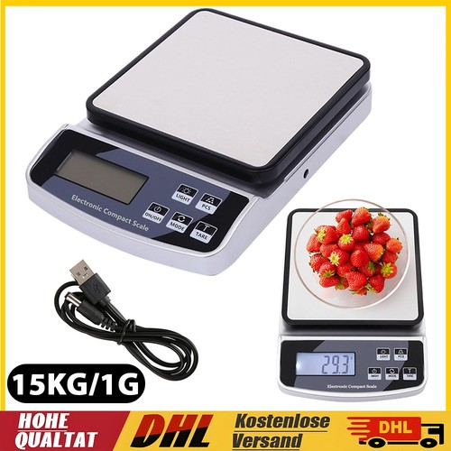 Küchenwaage 15kg digital - küchenwaage,