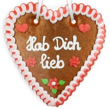 Lebkuchenherz 18cm hab - 18cm, dich