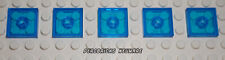 LEGO® 5x Platte mit 1 Noppe 2x2 transparent dunkelblau #87580 NEUWARE