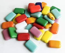 36 BÖHMISCHE GLAS PERLEN