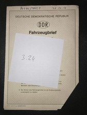 DDR Kfz Brief IFA ZT 303 D