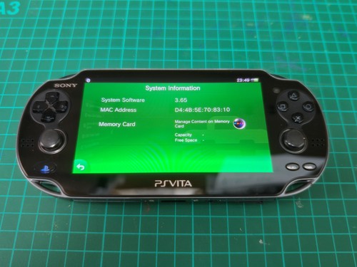 Vita pch 1003 - firmware, 3.65