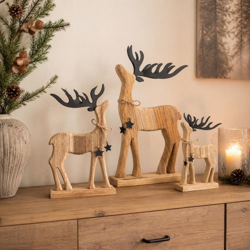 Holz rentier weihnachtsdeko - holz,