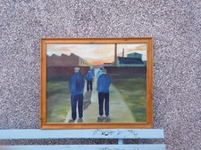 Ölgemälde, Fabrikarbeiter