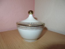 Winterling Röslau Zuckerdose mit Deckel, Zuckerschale, goldener Rand Muster