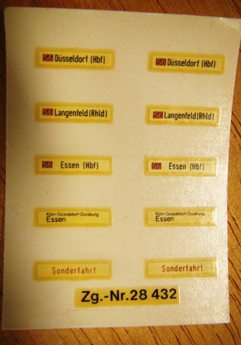 Märklin schiebebildsatz - märklin, h0