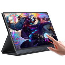 15,6 Zoll Tragbarer Monitore Touchscreen 1920*1080 FHD w/Akku ISP LCD Bildschirm