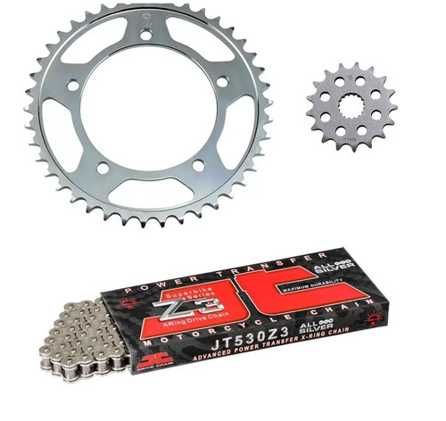 Kit getriebe kette krone 43 - jt,