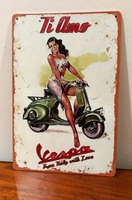 Vespa Retro Blechschild Kult