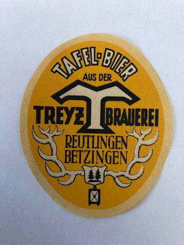 Bieretikett treyz bräu - bieretikett, treyz-bräu