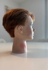 FRISIER-KOPF, VINTAGE, 70`ER, COIFFEUR, PERÜCKENKOPF, FRISEUR, DAVID BOWIE, KOPF