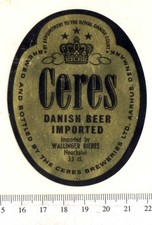 Dänisches bieretikett ceres - dänisches,