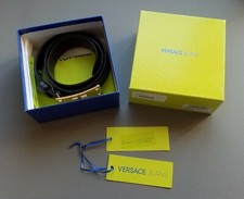 Orginal Versace  - Gürtel - Dunkelblau - mit Etikett / Box / Staub - Beutel