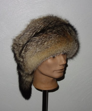 Fuchs Pelz Mütze Echtfell Trapper Kappe Kojote Fellmütze Fuchs Jagd Hut Schapka