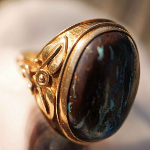 Boulderopal ring jugendstil - ring,