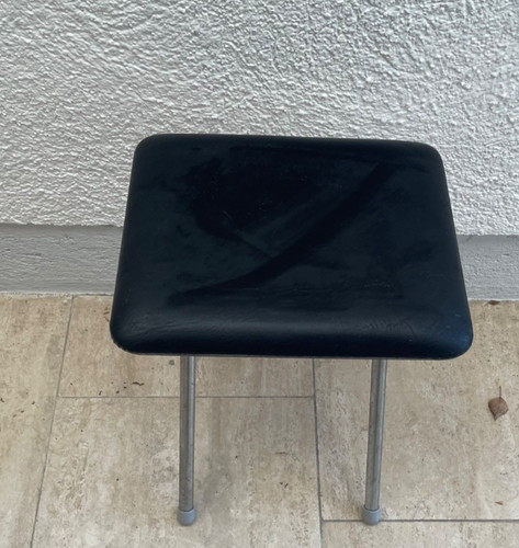 Hocker stahlrohr 60er 70er - -,