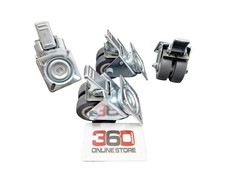 Schwerlastrollen Möbelrollen 4x Doppelrollen mit Bremse 50mm rasengeeignet