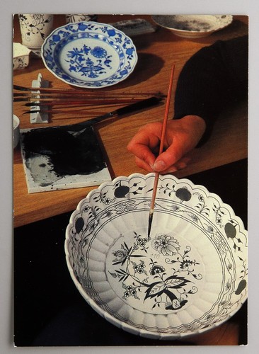 Postkarte porzellan - postkarte,