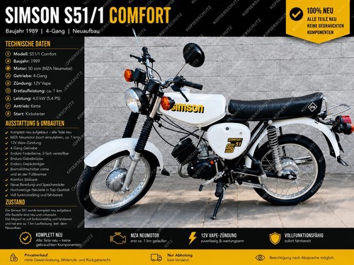 Simson s51 comfort 1989 - comfort, bj.