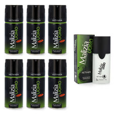 Malizia Uomo Vetyver SET 6x150ml DEO +  1x Zusatzartikel 50ml