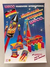 WECO Feuerwerk Plakat Vintage