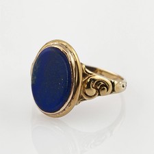 Goldring mit Lapislazuli