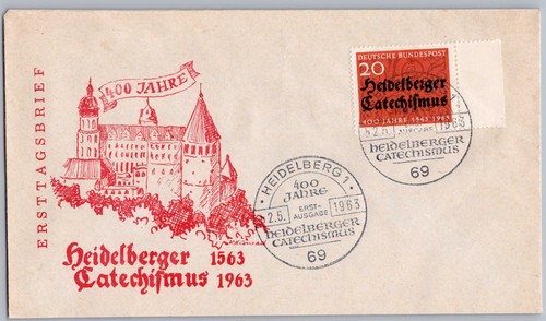 Bund fdc heidelberg 1963 400 - heidelberg,