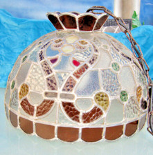 Hängelampe, groß, schwer, alt, Tiffany Styl