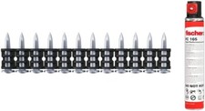 fischer 1008 Nägel DFNH 22  inkl. Gaskartusche Hochleistungsnägel Gasnagler