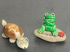 2 Porzellanfiguren Frosch +