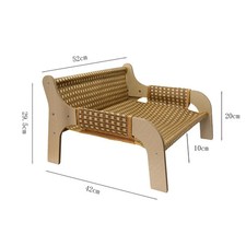 Sommer Haustier Sofa Rattan