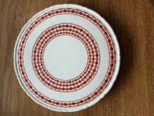 Kuchen-/Tortenplatte, 1950er/60Jahre, rund, Ø 30 cm, bemalt, Vintage!