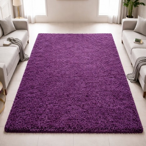 Shaggy teppich lila - lila, violett