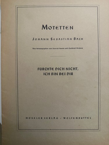 Bach fürchte dich - j.s.bach,,